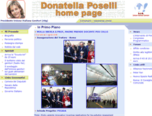 Tablet Screenshot of donatellaposelli.it